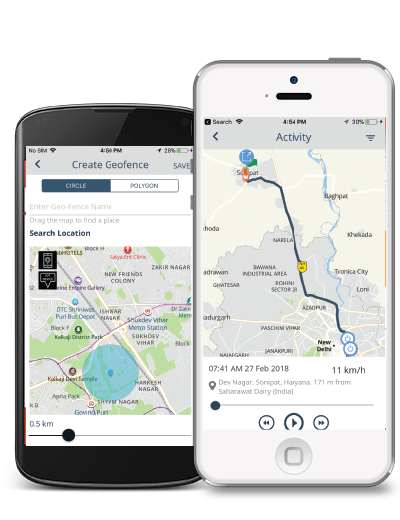 Map application Integrated with AIS 140 Compliant device